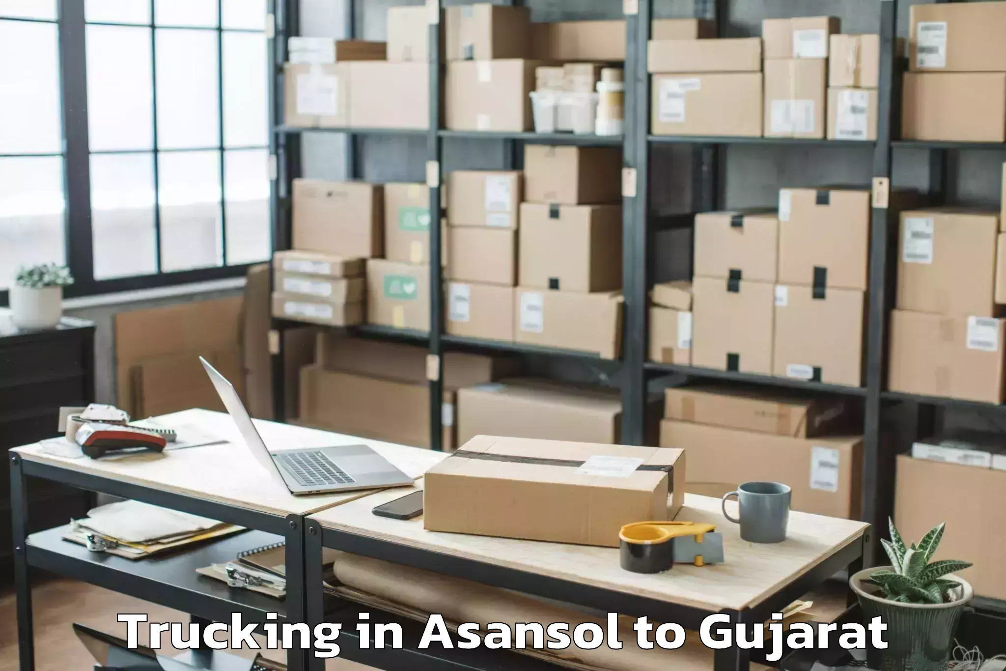 Book Asansol to Junagadh Trucking